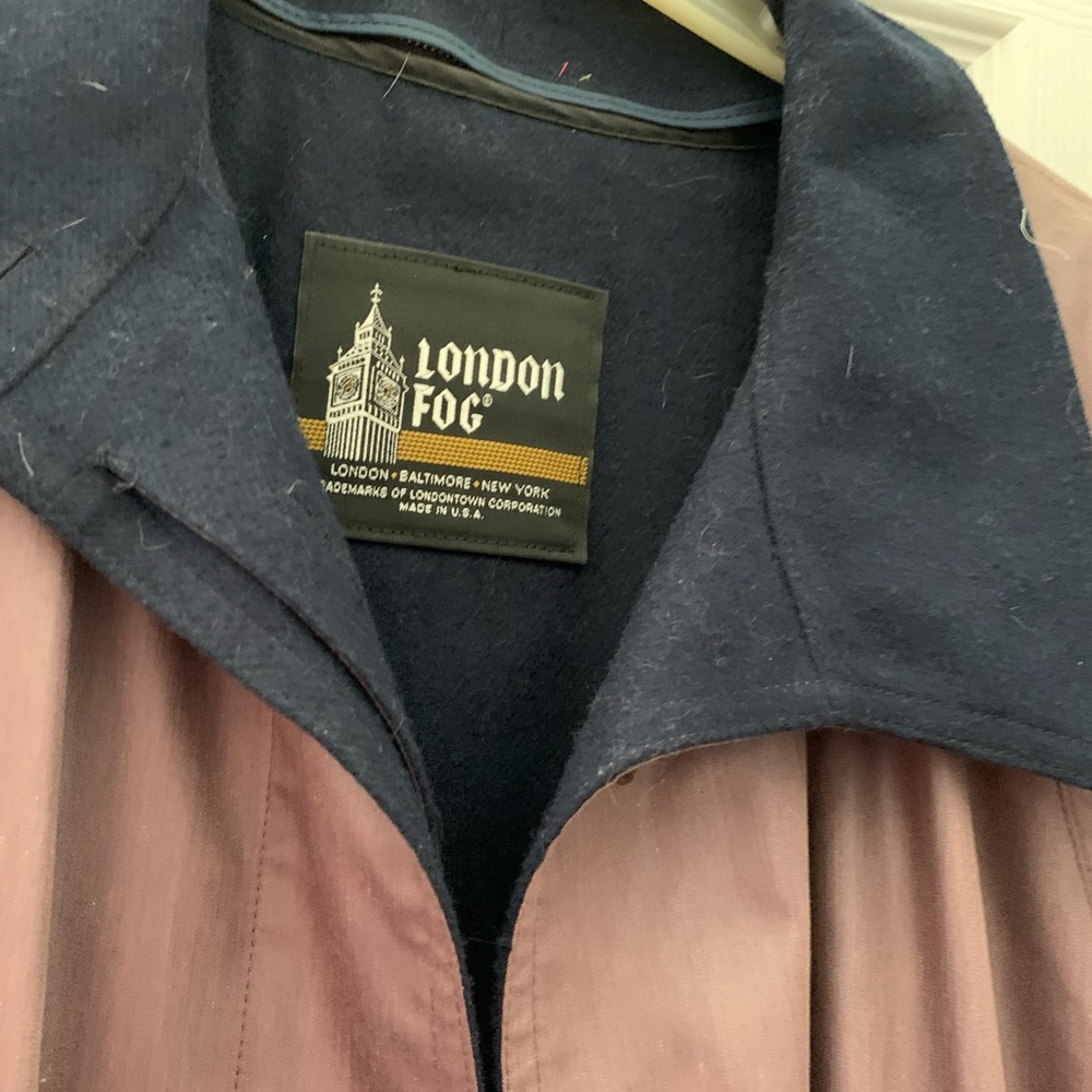 London Fog raincoat with warm zip in lining